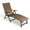Brown, variant on Crestlive Products Outdoor Aluminum Folding Patio Chaise Lounge Chair, Dark Gray