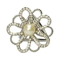 thumbnail image 2 of Minnieouse Bufanda Anillo Chal Clip Oro Plata Bufandas Broche Galvanoplastia Aleación Broche Titular Heronsbill Estilo Joyería Pañuelo Ropa, zapatos y accesorios Miscelánea plata, 2 of 6