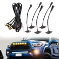 thumbnail image 2 of 5 luces delanteras para coche, compatibles con Durango 2011-2021, parrilla, LED amarillo, lente negra., 2 of 5