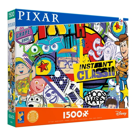 Ceaco Disney Pixar Graffiti 1500 Piece Interlocking Jigsaw Puzzle