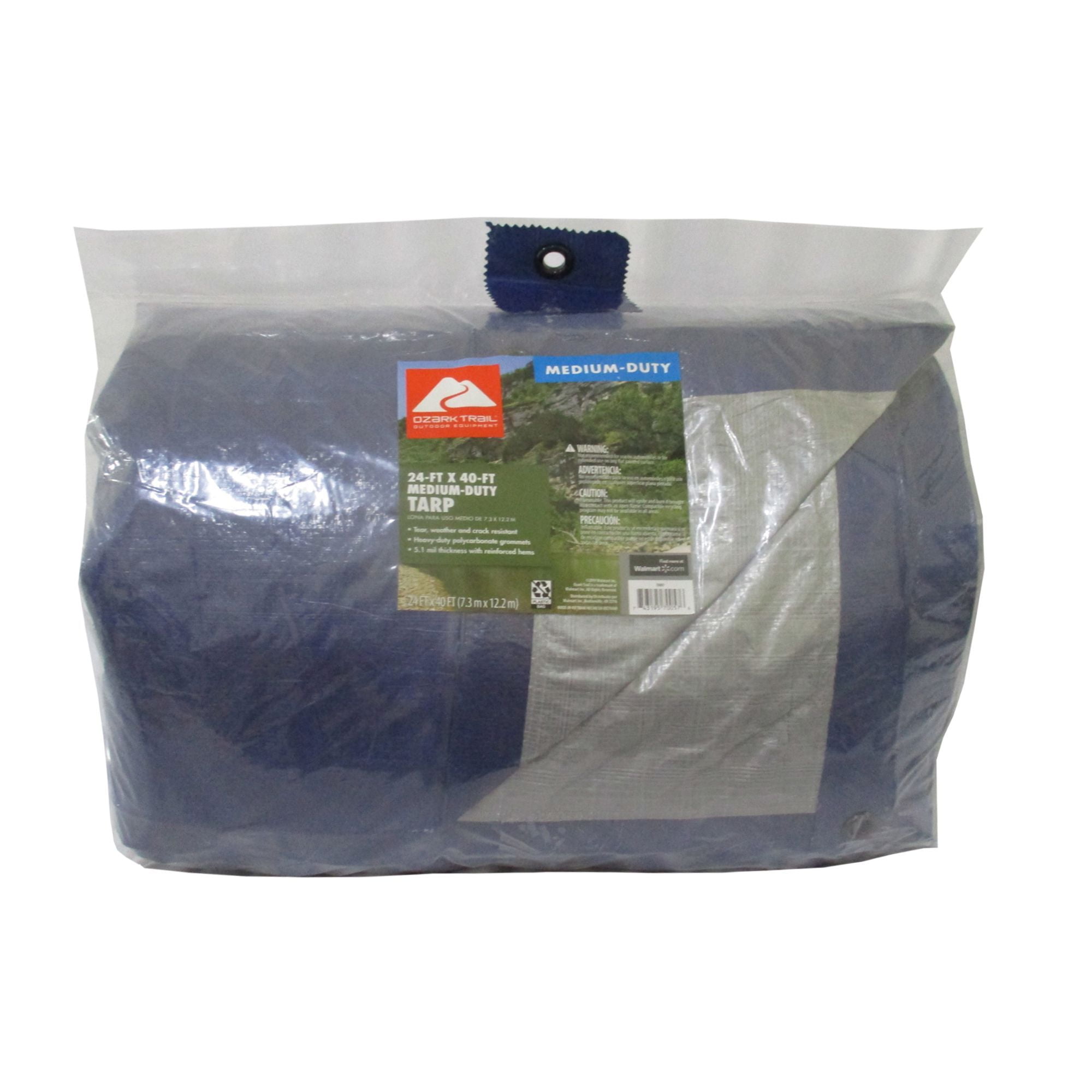 Ozark Trail Medium-Duty Tarpaulin, 24’ x 40’