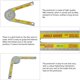 thumbnail image 3 of Mitre Saw Protractor 360 ° Buscador de ángulo portátil Buscador de ángulo digital de plástico Regla Buscador de ángulo a prueba de óxido Escala Herramienta de medición de precisión JFHHH pequeña, 3 of 4