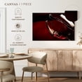 thumbnail image 5 of Elephant Stock Wine Glass Wall Art - Horizontal Canvas Wall Art - Living Room Wall Decor - Food And Drink Canvas - Red And Black Decor - 36" x 24", 5 of 8