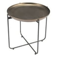 thumbnail image 4 of Bronson Side Table Bronze End Table, Modern Style, Painted Steel round shape tabletop, Steel, Indoor Living, 4 of 5