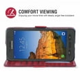thumbnail image 3 of Case for Samsung Galaxy S7 Active, Mobile Phone Case with Card Holder, Stand Flip Protective Cover -Red, 3 of 7
