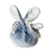 Bestope Easter Candy Bags Velvet Easter Bunny Egg Bag Velvet Snack Bag Party Biscuit Packaging Bag Easter Cartoon Gift Bag