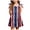Red, variant on Xudanell Toddler Girls Dress 4th of July Straps Dresses American Stars Striped Sundress Independence Day Patriotic Outfits (Wine, 5-6 Years)