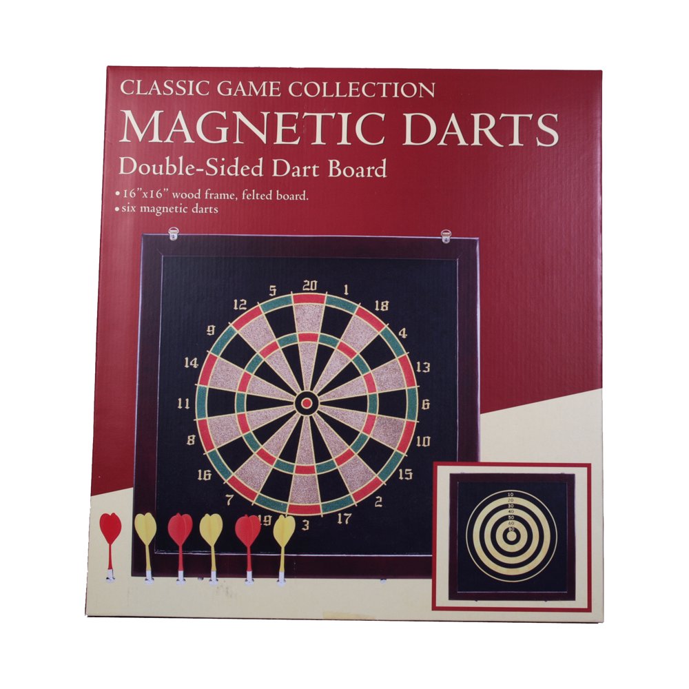 Classic Game Collection Darts DoubleSided Dart Board