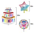 thumbnail image 2 of Kit de globos de cumpleaños GLASNES de 99 cm, gran set de foil, 2 of 3