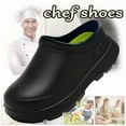 thumbnail image 4 of Men's Chef Clogs Waterproof Non-Slip Oil-Proof Wear-Resistant Work Shoes, 4 of 6
