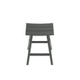 thumbnail image 6 of GARDEN 29" Inches Adirondack Plastic Outdoor Bar Stools (Set of 2), Gray, 6 of 7