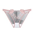 thumbnail image 1 of Gibobby Calzones de encaje para mujer Calzoncillos de encaje sexy para mujer Calzoncillos transpirables de cintura para mujer (Beige,M), 1 of 3