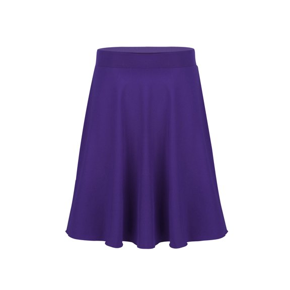 MSemis Big Girls Knee Length Skater Skirts Purple 16