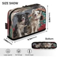 thumbnail image 3 of Standing Pencil Case with Base Large Capacity Stationery Pouch Pen Bag with Zipper for Women Men Dogs and Doghouses, 3 of 7