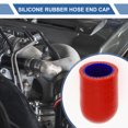 thumbnail image 2 of Ofertas únicas 1 Pcs 30mm de longitud 20mm/0.79" ID tapa de extremo de manguera de silicona de goma roja azul para automóvil tapa de bloqueo reforzada de silicona para tubo de derivación universal, 2 of 7
