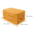 thumbnail image 2 of USHOBE 4Pcs Large Yellow Car Sponge for Washing High Density Soft Sponge for Car Cleaning, 2 of 8