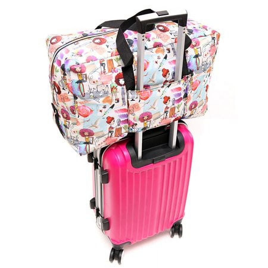 ZQB Women's 22 in Foldable Travel Duffle Bag, Water Resistant Nylon