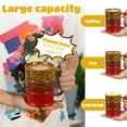 thumbnail image 3 of Xdziklosj Beer Mug Large Ceramic Coffee Mug 700ml/24oz Large Tea and Coffee Cup with Handle for Office and Home Microwave and Dishwasher Safe, 3 of 10
