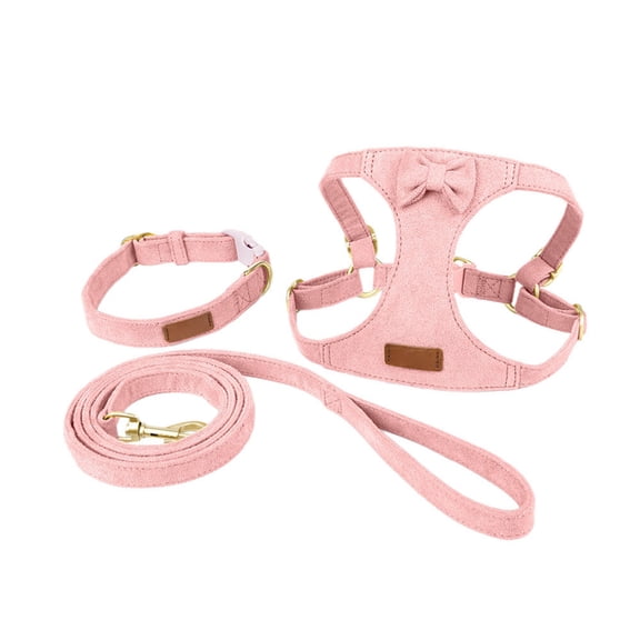 Dog Harness with Leash Set, No Pull Dog Harnesses for Small Dogs Training XS Pink