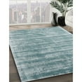 thumbnail image 2 of Ahgly Company Indoor Rectangle Contemporary Cyan Opaque Blue Abstract Area Rugs, 2' x 5', 2 of 6