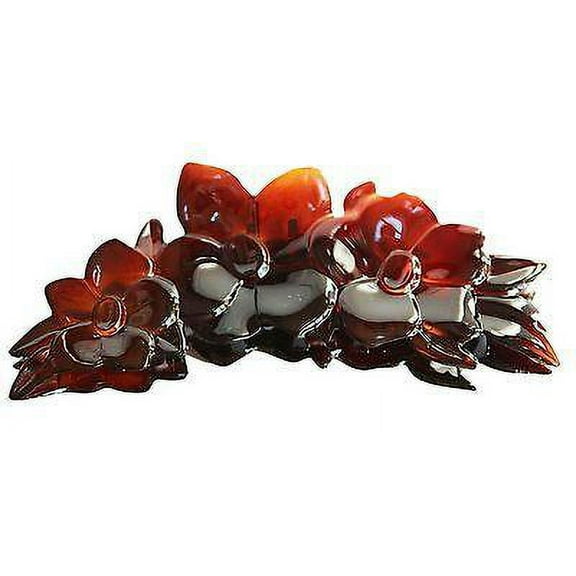 Parcelona French Extra Large Clementine Shell Celluloid Claw Jaw Hair Clip