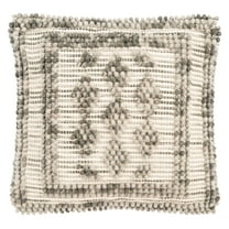 SAFAVIEH Darvey Bordered Beaded Accent Pillow, 20" x 20", Grey