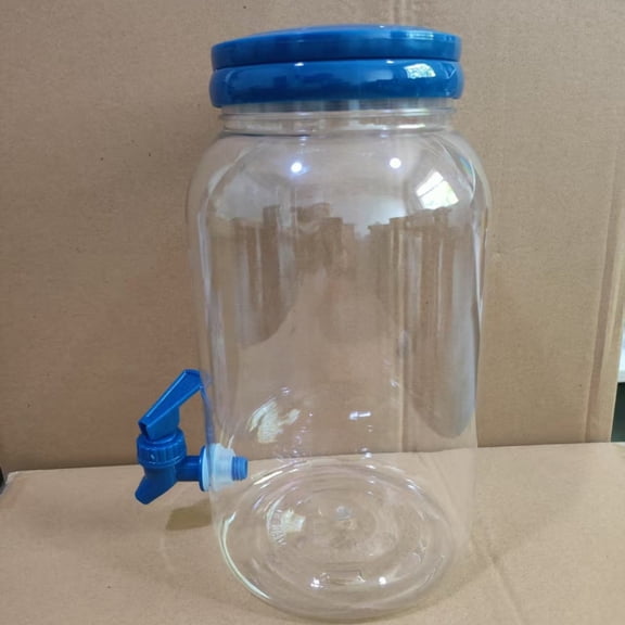 amagogo Drink Dispenser Cold Beverage Container Tea Jar Wide Opening Easy to Clean 3.8L Capacity for Dorm Rooms Kitchens Offices