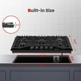 thumbnail image 2 of Gasland Chef 36 in. NG/LPG Convertible Gas Cooktop in Porcelain Enamel with 5-Burners, 2 of 7