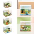 thumbnail image 2 of UYUH Miniature Animal Statue Resin Figurine with Acrylic Display Case, Cute Tabletop Decor for Bookshelf, Birthday Gifts, and Home Office Animal Design, 2 of 9