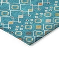 thumbnail image 4 of Addison Rugs Chantille Indoor/Outdoor Transitional Southwest Teal Washable Round Rug, 8' x 8', 4 of 6