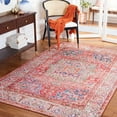 thumbnail image 3 of SAFAVIEH Tucson Merlin Traditional Machine Washable Area Rug, 5' x 8', Rose/Beige, 3 of 8
