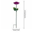 thumbnail image 4 of FEOLGEHLY Metal Bird Baths for Outdoors, Flower Pattern Bird Bath Feeders with Metal Stake for Garden Yard Lawn Outdoor Decor, Bee Watering Station for Garden Metal Bee Water Feeder, Purple, 4 of 8