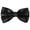 Black, variant on INSPIRE CHIC Men's Sequin Bow Ties Adjustable Neck Length Solid Color Bow Ties Black