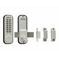 thumbnail image 2 of Lockey 2200-WH-KO Mechanical Keyless Surface  Rim Mount Slide Deadbolt With Key Override - White, 2 of 4