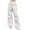 White, variant on JWZUY Parachute Pants for Women Baggy Cargo Pants with Pockets Drawstring Y2K Streetwear Trousers Black M