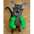 thumbnail image 3 of Halloween Cat Muscle Superhero Arms, 3D Printed Cat Muscle Arms Cosplay Accessory, Lightweight Neck Hanging Halloween Outfit, Ideal Photo Prop for Cats & Dog, Orange, 3 of 5