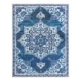 thumbnail image 2 of Unique Loom Renaissance Collection Area Rug - Roma (10' 6" x 13' 1" Rectangle Navy Blue/Aqua), 2 of 6