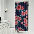 thumbnail image 2 of Waterproof Pioneer Shower Curtain 36x72 Inch Polyester Unique Colorful Floral Shower Curtain for Bathroom Hotel Home Decor with 7 Plastic Hooks, 2 of 5