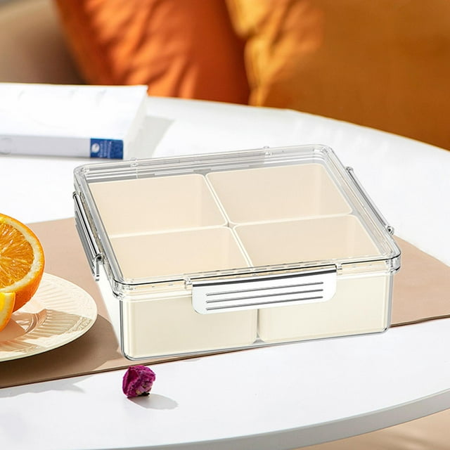 Divided Serving Tray Food Storage Container for Chinese New Year Party Candy square