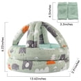 thumbnail image 4 of Casco de seguridad para bebés NC BB-1003 verde para correr y caminar, 4 of 9