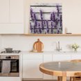 thumbnail image 6 of Spring Lavender Floral Wall Art Painting on Canvas, Botanical Flower Vintage Wood Grain Canvas Art Home Prints Wall Art Framed Modern Artwork for Living Room Bedroom Wall Decor 12x12in, 6 of 9