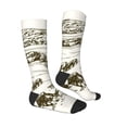 thumbnail image 4 of Lsque Cows Grazing On The Meadow 1 Printed Crew Socks Men's Women's LightWeight Thin Casual Calf Socks ,Knee High Socks,Cotton Socks, 4 of 9