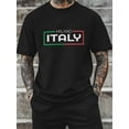 thumbnail image 5 of Men's T-Shirt MILANO ITALY Modern Art Short Sleeve Casual Tee Classic Crew Neck T-Shirt for Men, L, 5 of 6