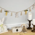 thumbnail image 2 of Northlight Fabric Rabbits and Carrots Easter Garland -3.5', 2 of 6