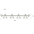 thumbnail image 3 of Galla Horizontal Plate Rack Antique Bronze 4 Plate, 3 of 5