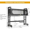 thumbnail image 2 of Adjustable Over Sink Dish Rack 28.34 to 31.49 Inches Space Saving Drying Rack with Cover for Kitchen Shelf Organization Large Capacity Multi Tier Rust Resistant, 2 of 6
