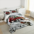 thumbnail image 3 of Manfei Teens Red Truck 2pcs Bedding Comforter Set,Merry Christmas Twin Comforter Sets,Animal Dog Breathable Bedding Set,Ultra Soft Home Decor,Reversible, 3 of 8