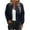 Navy, variant on ZyeKqe Jacket for Women Long Sleeve Cropped Cardigan Crew Neck Solid Color Fashion Fall Outwear Blouses