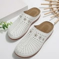 thumbnail image 6 of Bxsruta -Embellished Perforated Mules, Summer Casual Shoes for Women, Breathable Slip-On Beach Footwear, 6 of 8