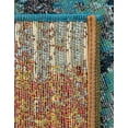 thumbnail image 2 of Unique Loom Outdoor Modern Collection Area Rug - Cove (5' 1" x 8' Rectangle Gradient Blue/Yellow), 2 of 9